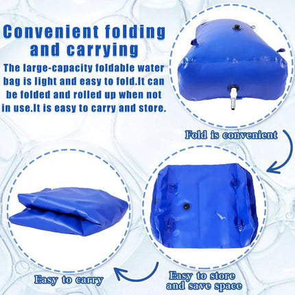 110L/29Gal Camping Water Bladder Foldable Water Storage Tank Fishing Boating