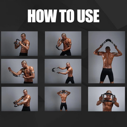 Training Adjustable Arm Trainer 3 Levels Chest Twister Home Workout Detachable 40kg