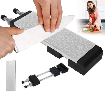 Knife Sharpener Sharpening Stone Dual Side Whetstone Steel Kitchen Tool Diamond