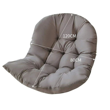 Large Hanging Egg Chair Cushion Sofa Swing Chair Seat Soft Cushions Pad Covers Dark Grey