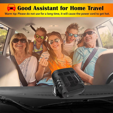 12V 120W Portable Electric Car Fan Heating Fan Defogger Defroster Demister