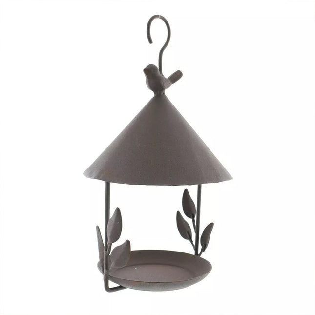Hanging Bird Feeder Parrot Iron Food Container Wild Seed Outdoor Birdfeeders