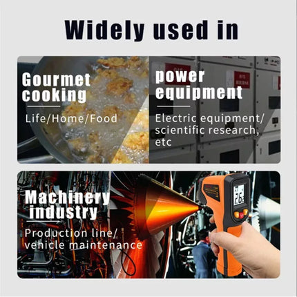 Handheld Infrared Thermometer, Digital Surface Temperature Reader for Cooking and Industrial Use