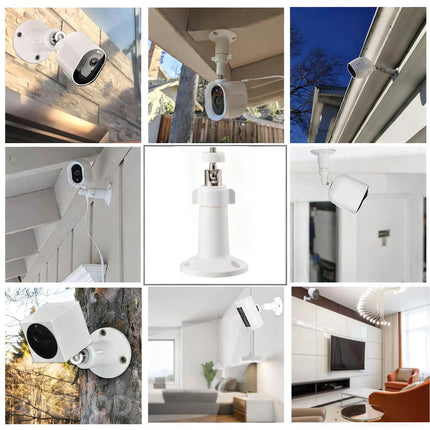 3Pcs White 360° Wall Mount for EufyCam 2/2C/E Arlo Pro 2/3/4 Camera Adjustable Brackets