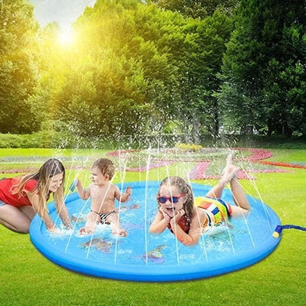 170CM Kids Sprinkler Water Mat Splash Play Pad Inflatable Spray Pool Toy