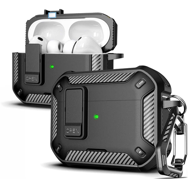 Apple Airpods Pro 3 (2025) Case Cover Heavey Duty Shockproof Protector Black