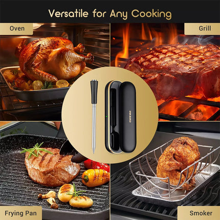Inkbird Bluetooth Meat Thermometer Wire-free BBQ Temperature Gauge Cooking Grill