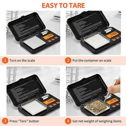 Electronic Pocket Scales 50g/0.001g Mini Digital Gold Jewellery Powder Weighing