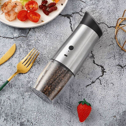 Electric Salt and Pepper Grinder Set 2 Packs USB Rechargeable Automatic