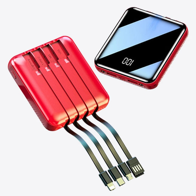 20000mAh Backup External Battery LED Power Bank Pack Fast Charger for Phone 4USB