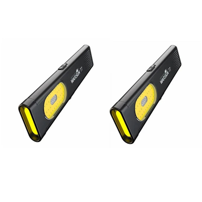 2PCS LED Flashlight USB-C Rechargeable 800Lm Mini Torch Pocket Work Light