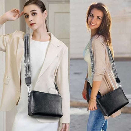Leather Bags for Women Purse Handbag Small Crossbody Bag Tote Bag Shoulder Black