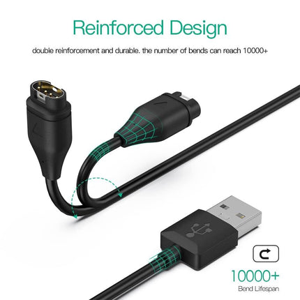 USB Charger Charging Dock Cable For Garmin Vivoactive 4 3 Forerunner Fenix 7 6 5