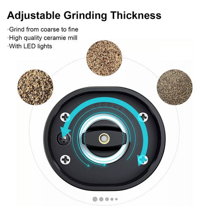 Single Pack Powerful Electric Salt Pepper Grinder Mill Shakers