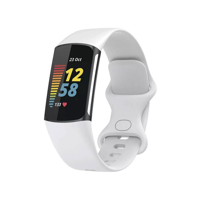 White Replacement Bands for Fitbit Charge 5 6 Band Tracker Fitness Strap Wristbands