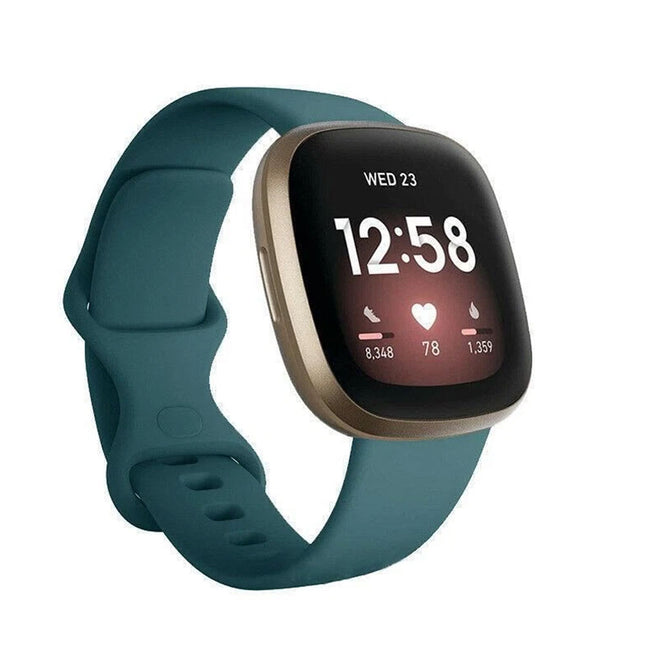 Fitbit Versa 3 4 Sense Sense 2 Smartwatch Soft Silicone Replacement Band Indigo
