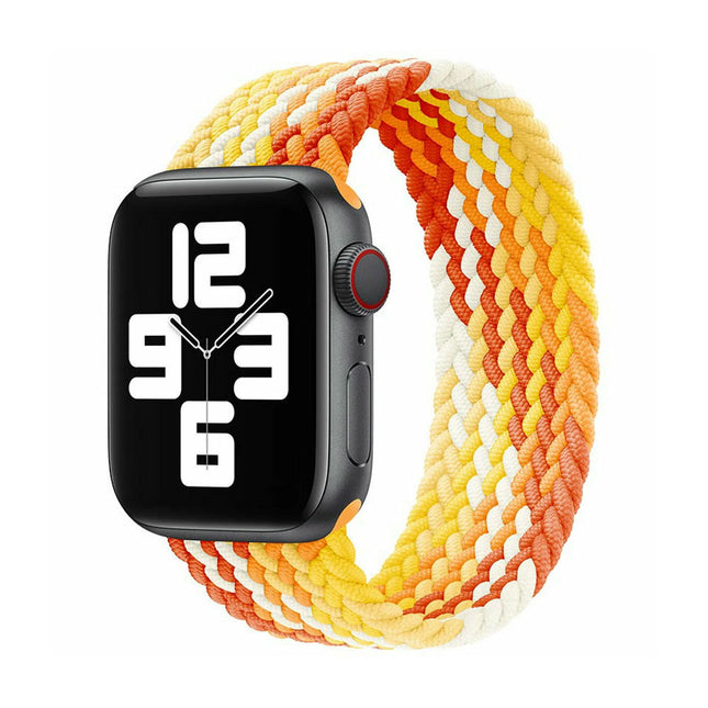 Nylon Elastic Band For Apple Watch 38/40/41mm Series 11 42mm SE 3 40mm Orange