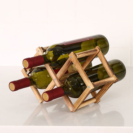 10 Bottles Wine Storage Holder Wine Rack Bottle Stand Display Shelf Wine Rack