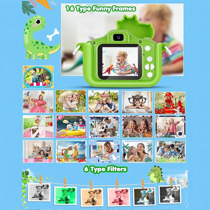 32GB  Camera HD 1080P Dinosaur Toys Camera  For Boys And Girls