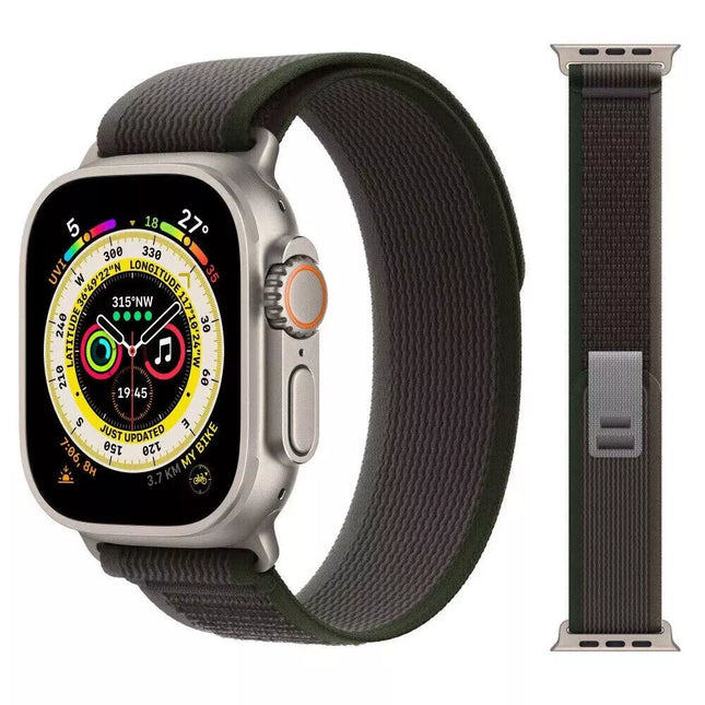Dark Grey Trail Loop For Apple Watch Band Strap IWatch Series 10 SE 9 8 7 6 44/45/46/49mm Ultra