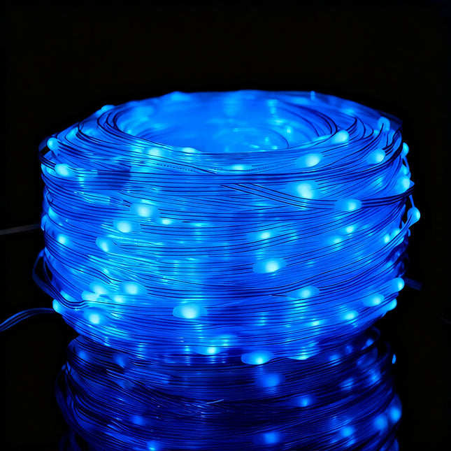 Blue waterproof Christmas string lights 30m 300 LEDs – image 1