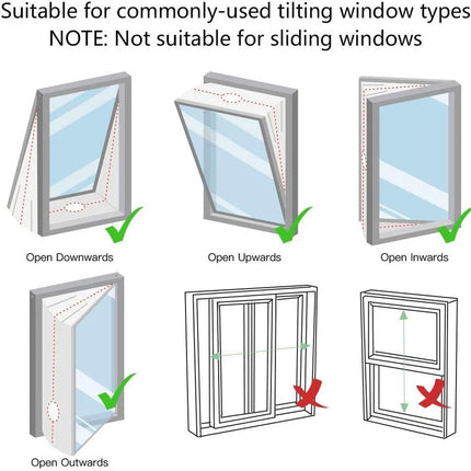 4M Hot Air Stop Waterproof Outlet Window Seal Kit For Mobile Air Conditioners