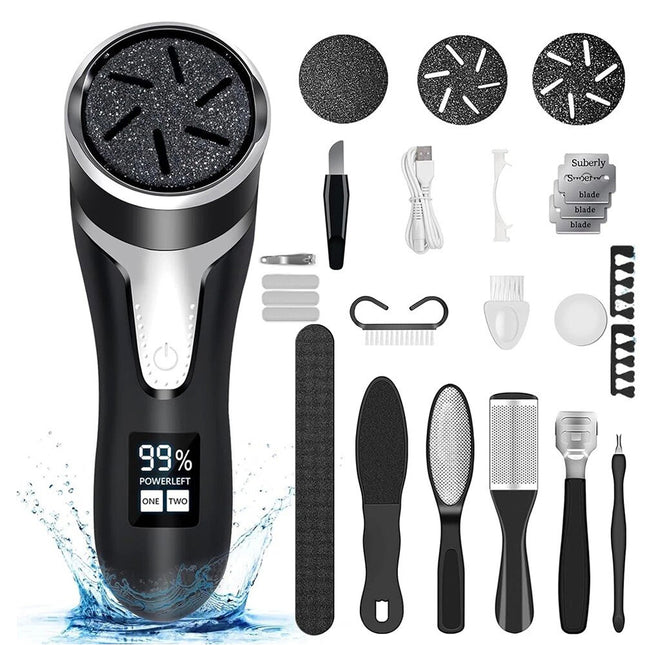 Electric Foot File Callus Remover Rechargeable Hard Skin Grinder Care Tool