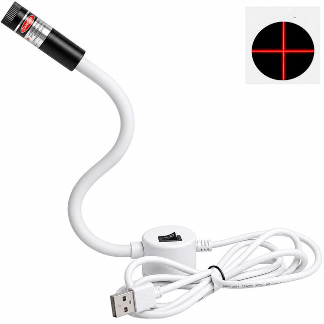 USB Positioning Laser Cross/Line Lamp w/ Magnetic Base Sewing Machine Cutting