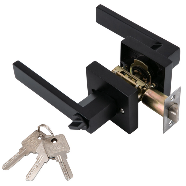 Entrance Door Handle Set Keyed Entry Lock Knob Privacy Passage Bedroom Bath