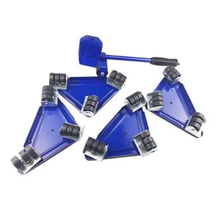 5X Heavy Metal Furniture Lifter Mover 360° Rotation Wheels Moving Kit Slider Pad