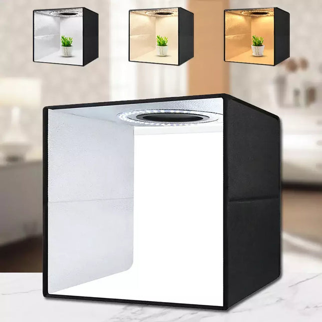 40CM LED Photo Box Portable Studio144LED Cube Soft Box Room Bar