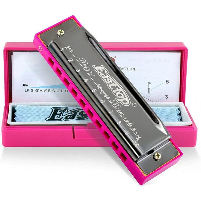 Blues Harmonica 10Holes C Key Beginner Harmonica for Adults Gift
