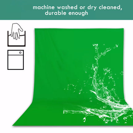3X3.6M Collapsible Green Screen Photo Backdrop Muslin Background Studio Curtain