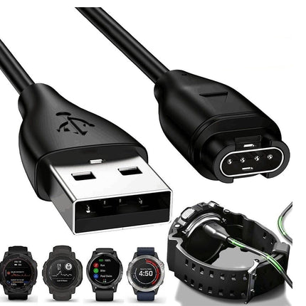 USB Charger Charging Dock Cable For Garmin Vivoactive 4 3 Forerunner Fenix 7 6 5