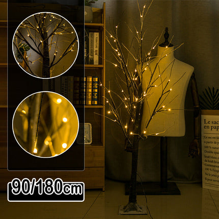 Twig Birch Tree Lighted Fairy Spirit LED Tabletop Light up Tree Lamp