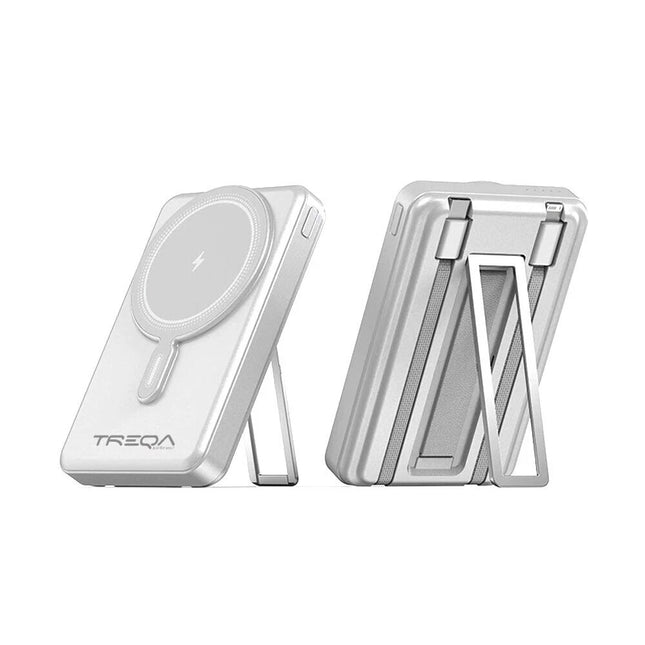 White 10000mAh Power Magnetic Bank Wireless Charging Portable Charger for iphone