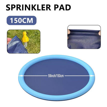 150cm Sprinkler Play Mat Water Toy Dog Pool Beach Splash Pad Centre Spray