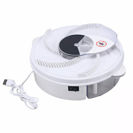 Insect Killer Fly Trap Electric Catcher Bug with Trapping Food White USB Cable