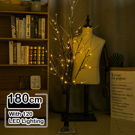 Twig Birch Tree Lighted Fairy Spirit LED Tabletop Light up Tree Lamp