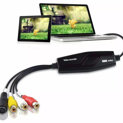 Video Grabber Capture Card Hi8 VCR VHS to Digital DVD Converter, Windows 10 Mac