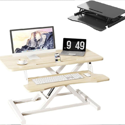 Standing Desk Laptop Riser Height Adjustable Stand Up Sit Stand Computer Shelf