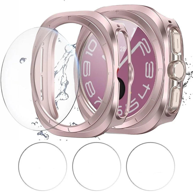 For Samsung Galaxy Watch Ultra 47mm Case Screen Protector Face Cover Smart Rose Gold