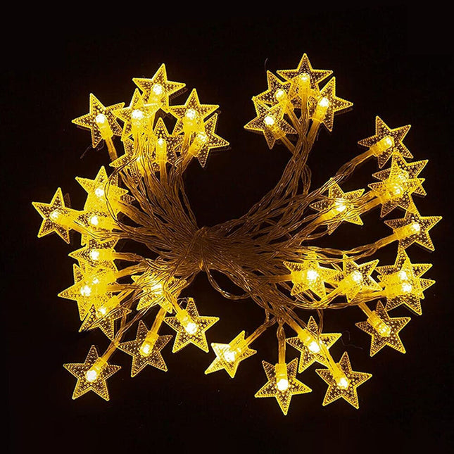 8 Modes Solar Powered String Lights Garden Fairy String Star Christmas Outdoor Warm White