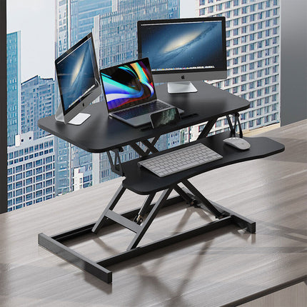 Standing Desk Laptop Riser Height Adjustable Stand Up Sit Stand Computer Shelf