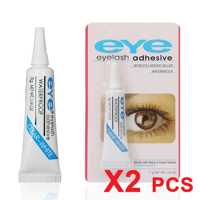 2PCS Eyelashes Glue Waterproof Clear White False Adhesive Eyelash Makeup Au