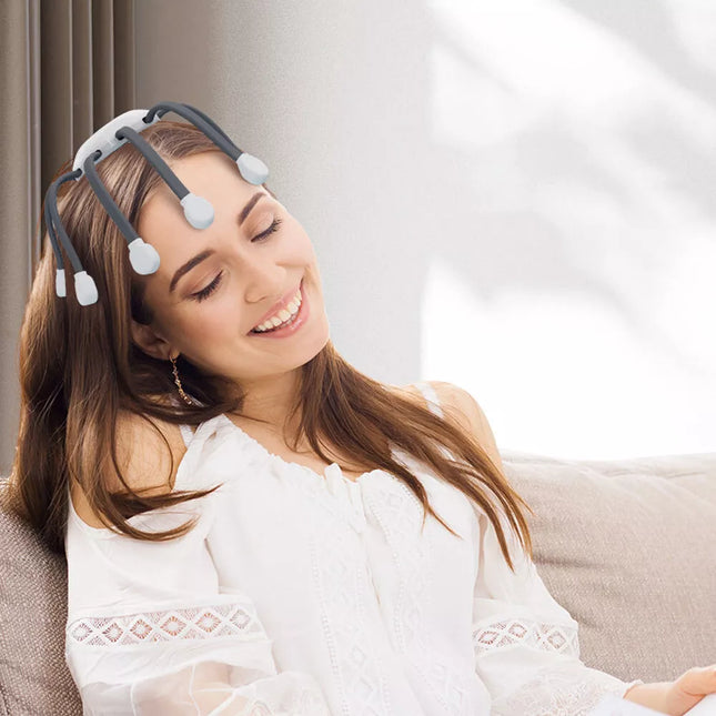 Electric Octopus Claw Scalp Head Scratcher Relief Massager Hands Therapeutic