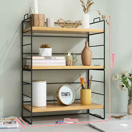 Stackable Desktop Storage Rack Shelf Desk Bookshelf Organizer Table Shelving