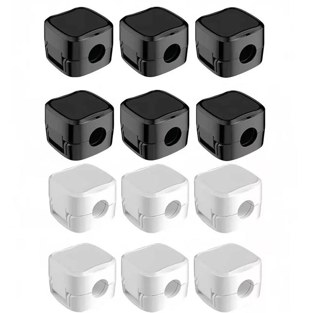 12Pcs Magnetic Cable Wire Clips Tidy Cord Lead Organiser USB Charger Cable Holder