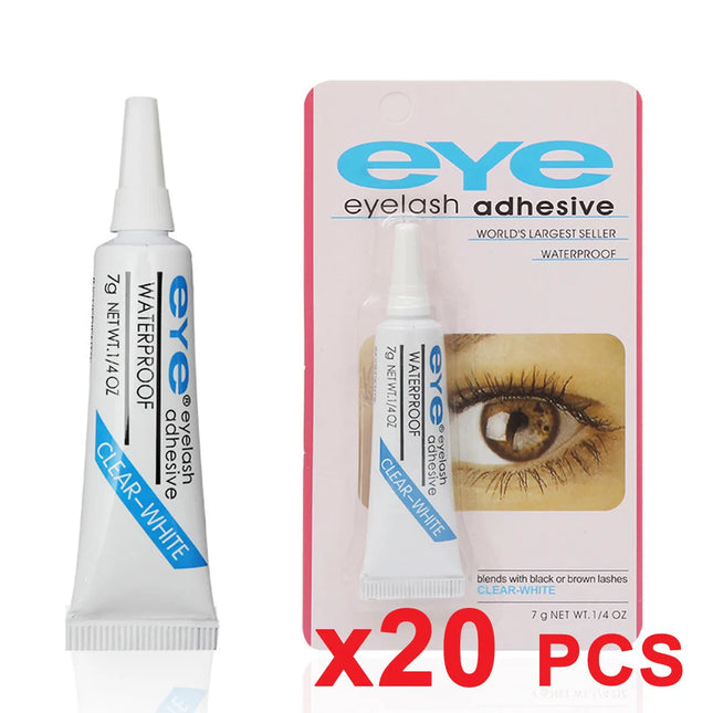 20PCS Eyelashes Glue Waterproof Clear White False Adhesive Eyelash Makeup Au