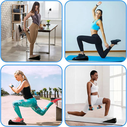 3PCS Wedge Stretch Slant Squat Board Slanting Yoga Block Exercise Gym Fitness